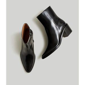 Madewell The Darcy Ankle Boot in Shiny Leather Sz 7 NO277